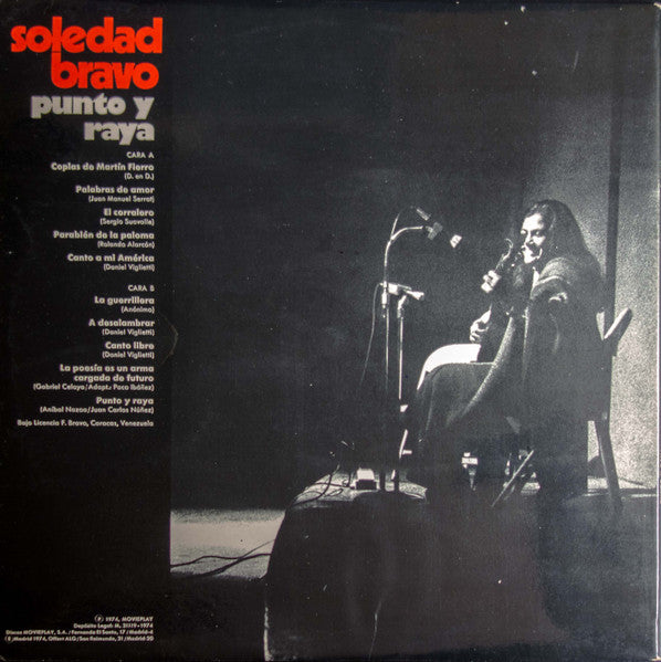 Soledad Bravo : Punto Y Raya (LP, Comp, Gat)