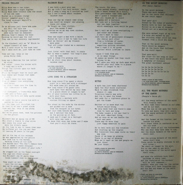 Joan Baez : Come From The Shadows (LP, Album, Pit)
