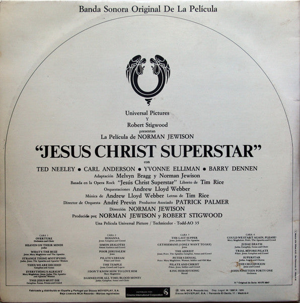 Various : Jesus Christ Superstar (Banda Sonora Original De La Película) (2xLP, Album, Gat)