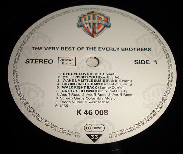 The Everly Brothers* : The Very Best Of The Everly Brothers (LP, Album, RE)