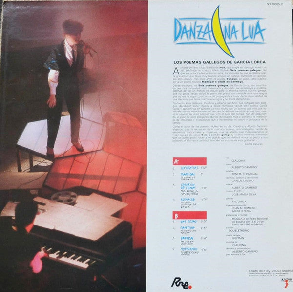 Federico García Lorca ·  Claudina y Alberto Gambino : Danza Na Lua (Seis Poemas Galegos) (LP, Album)