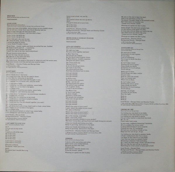 Stanley Clarke/George Duke : The Clarke / Duke Project (LP, Album, Ter)
