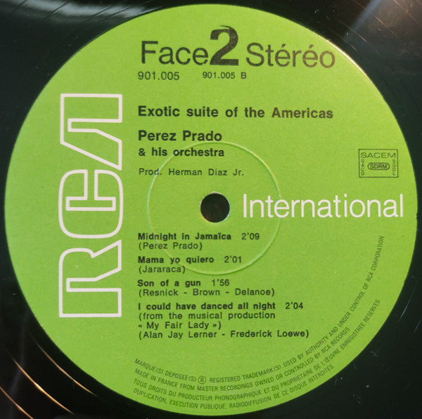 Perez Prado And His Orchestra : Exotic Suite Of The Americas (LP, Album, RE)