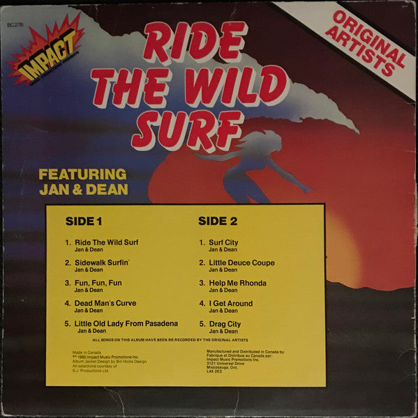 Jan & Dean : Ride The Wild Surf (LP, Comp)