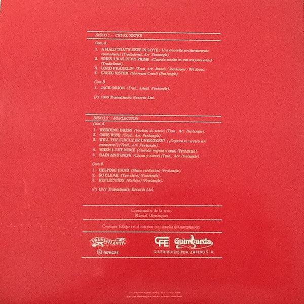 Pentangle : Cruel Sister - Reflection (Comp, Gat + LP, Album, RE + LP, Album, RE)