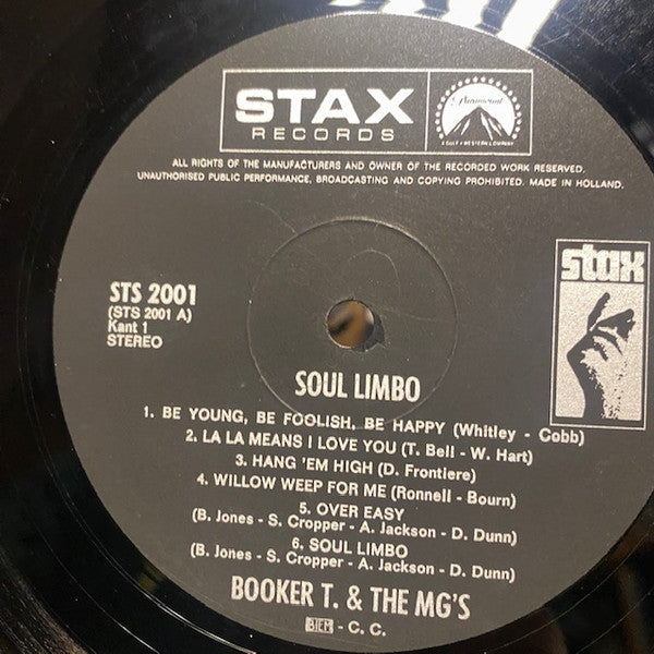 Booker T. & The MG's* : Soul Limbo (LP, Album)