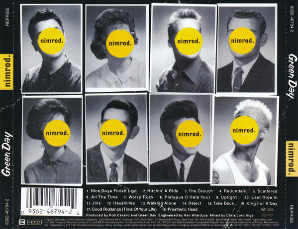 Green Day : Nimrod. (HDCD, Album)