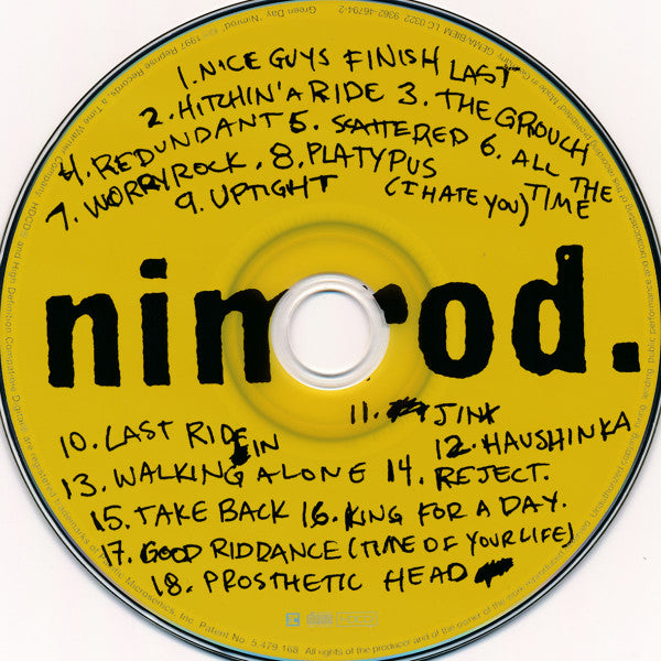 Green Day : Nimrod. (HDCD, Album)