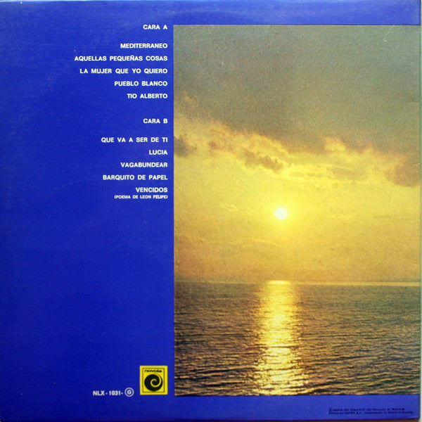 Joan Manuel Serrat : Mediterráneo (LP, Album, RE, Gat)