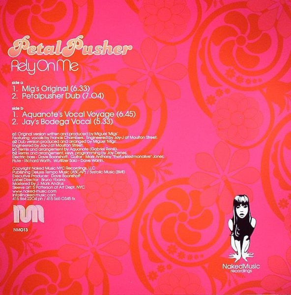 Petalpusher : Rely On Me (12", EP)