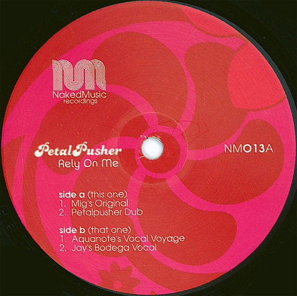 Petalpusher : Rely On Me (12", EP)