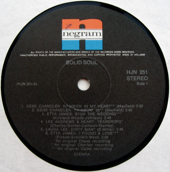 Various : Solid Soul (LP, Comp)