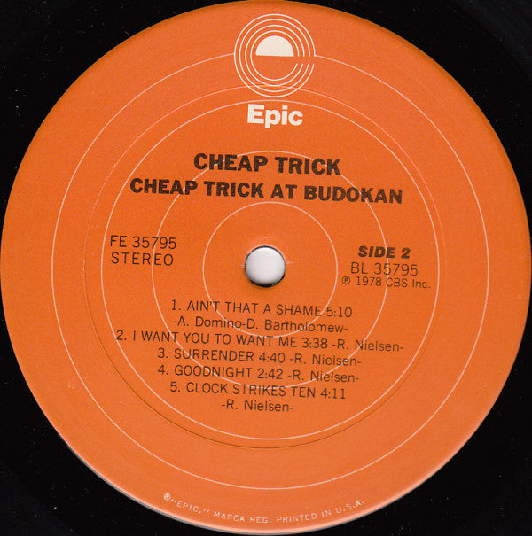 Cheap Trick : Cheap Trick At Budokan (LP, Album, San)