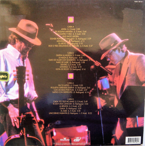 Luis Eduardo Aute, Silvio Rodríguez : Mano A Mano (2xLP, Album)