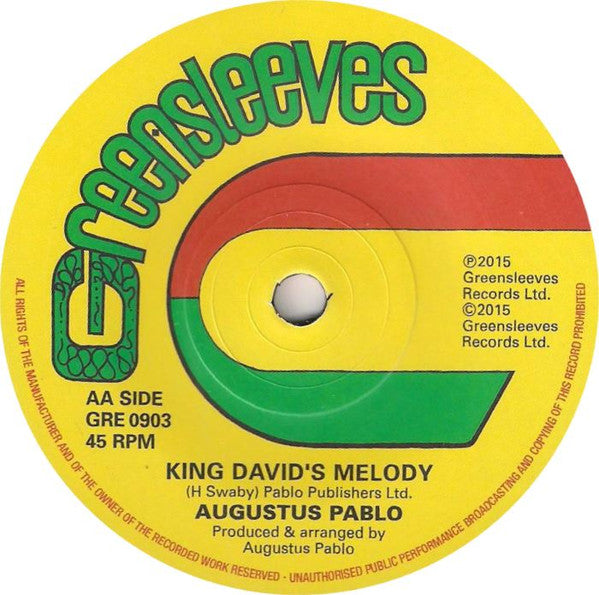 Junior Delgado / Augustus Pablo : Away With You Fussing And Fighting / King David's Melody (7")