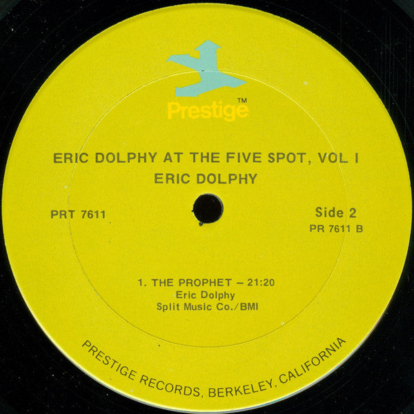 Eric Dolphy : At The Five Spot, Vol. 1 (LP, Album, RE)