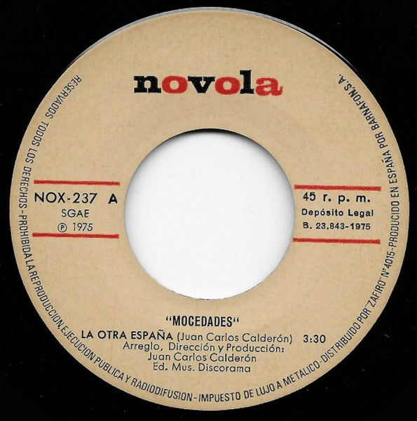 Mocedades : La Otra España / Que Pasara Mañana (7", Single)