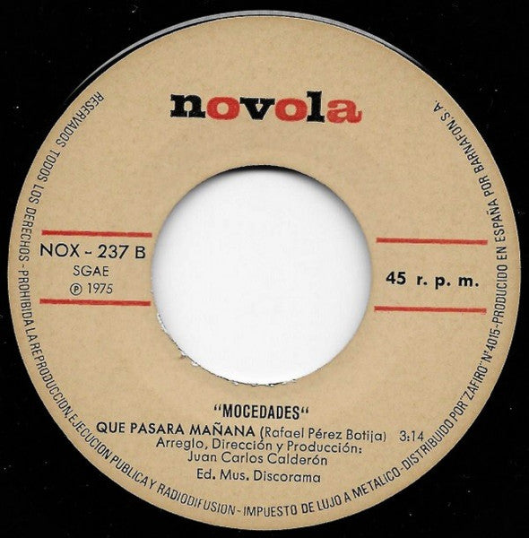 Mocedades : La Otra España / Que Pasara Mañana (7", Single)