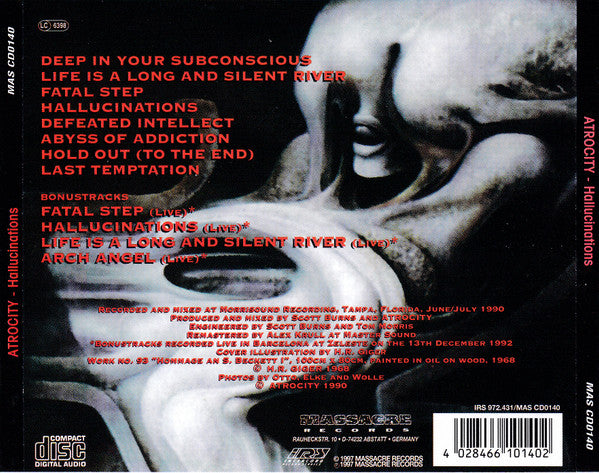 Atrocity : Hallucinations (CD, Album, RE, RM)