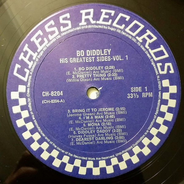Bo Diddley : His Greatest Sides: Volume One (LP, Comp)