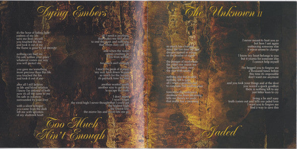 To/Die/For : Jaded (CD, Album)