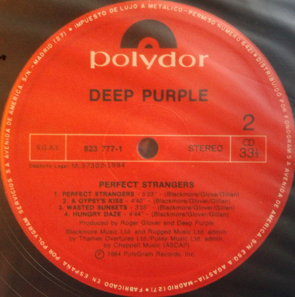 Deep Purple : Perfect Strangers (LP, Album)