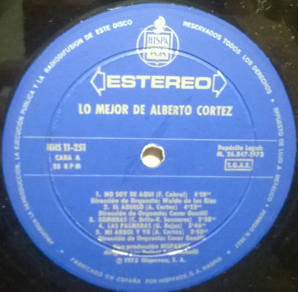 Alberto Cortez : Lo Mejor De Alberto Cortez (LP, Comp)