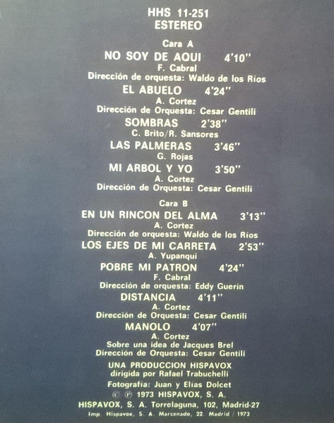 Alberto Cortez : Lo Mejor De Alberto Cortez (LP, Comp)