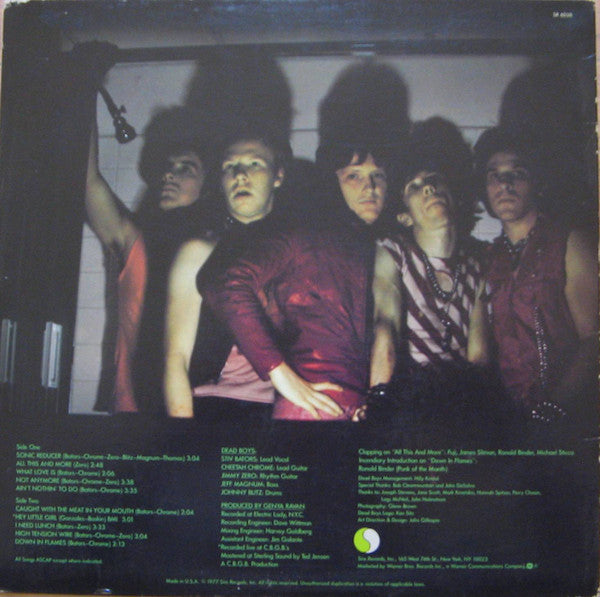 The Dead Boys : Young Loud And Snotty (LP, Album, Jac)