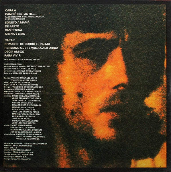 Joan Manuel Serrat : Joan Manuel Serrat (LP, Album, Gat)