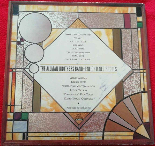 The Allman Brothers Band : Enlightened Rogues (LP, Album, Gat)