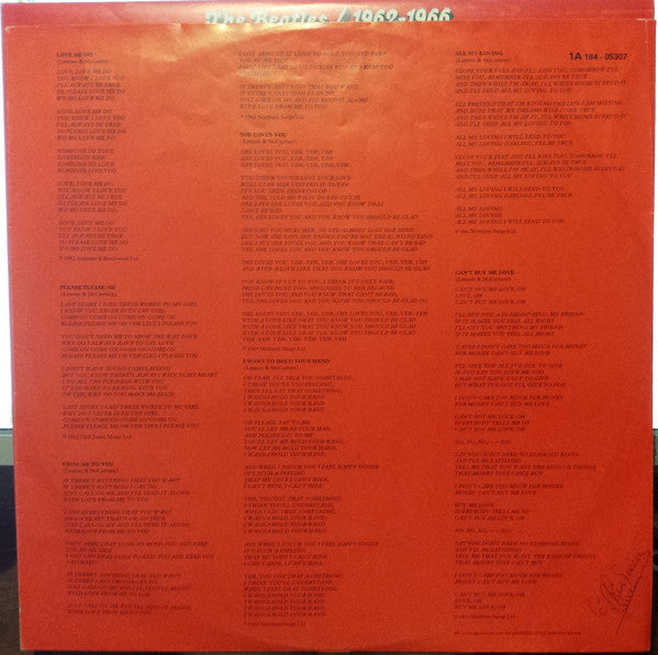 The Beatles : 1962-1966 (2xLP, Comp, RE, Gat)