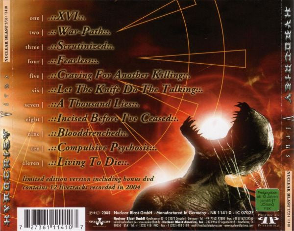 Hypocrisy : Virus (CD, Album + DVD-V + Ltd)