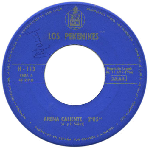 Los Pekenikes : Arena Caliente / Lady Pepa (7", Single)