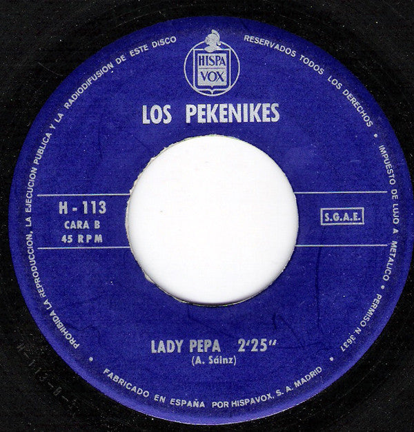 Los Pekenikes : Arena Caliente / Lady Pepa (7", Single)