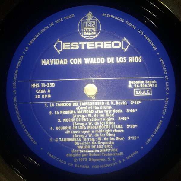 Waldo De Los Rios : Navidad Con Waldo De Los Rios (LP, Album)