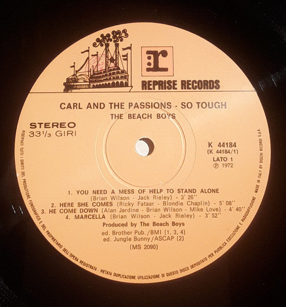 The Beach Boys : Carl And The Passions – "So Tough" (LP, Album)