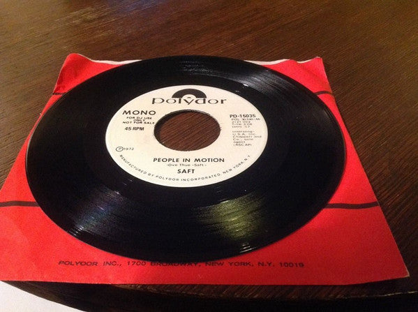 Saft (2) : People In Motion  (7", Single, Mono, Promo)