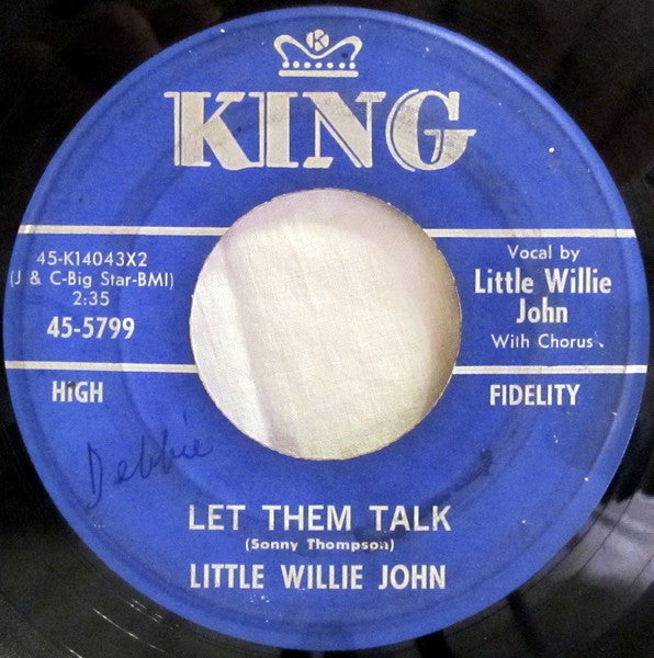 Little Willie John : Let Them Talk / Talk To Me (Talk To Me) (7")
