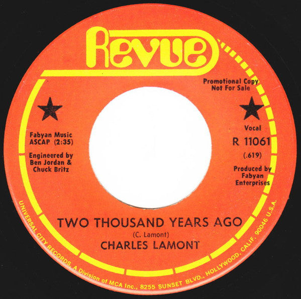 Charles Lamont (4) : Two Thousand Years Ago  (7", Single, Promo)