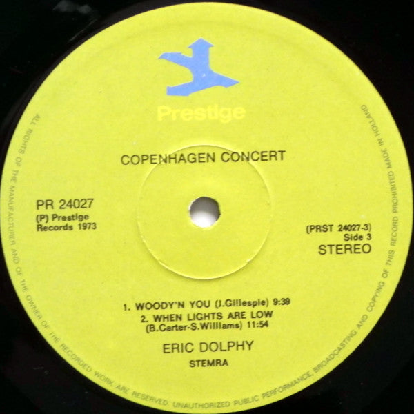 Eric Dolphy : Copenhagen Concert (2xLP, Comp, RM)