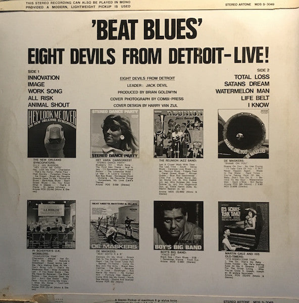 Eight Devils From Detroit : Beat Blues Live !!! (LP)