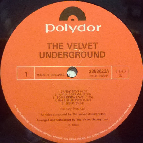 The Velvet Underground : The Velvet Underground (LP, Album, RE, Red)