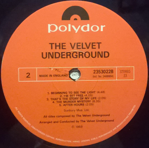 The Velvet Underground : The Velvet Underground (LP, Album, RE, Red)