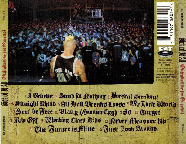 Sick Of It All : Outtakes For The Outcast (CD, Album, Comp)