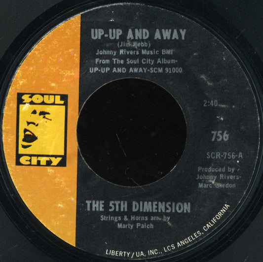 The 5th Dimension* : Up-Up And Away (7", Single, Styrene, She)