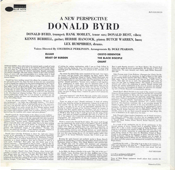 Donald Byrd : A New Perspective (LP, Album, RE, UAR)