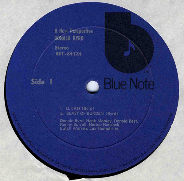 Donald Byrd : A New Perspective (LP, Album, RE, UAR)
