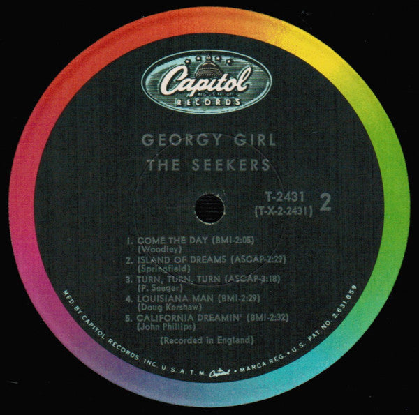 The Seekers : Georgy Girl (LP, Album, Mono, Scr)