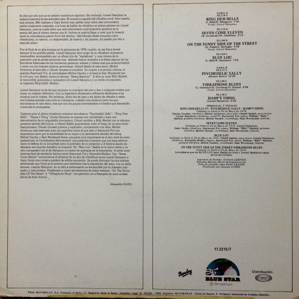 Lionel Hampton : Ring Dem Vibes (LP, Album)